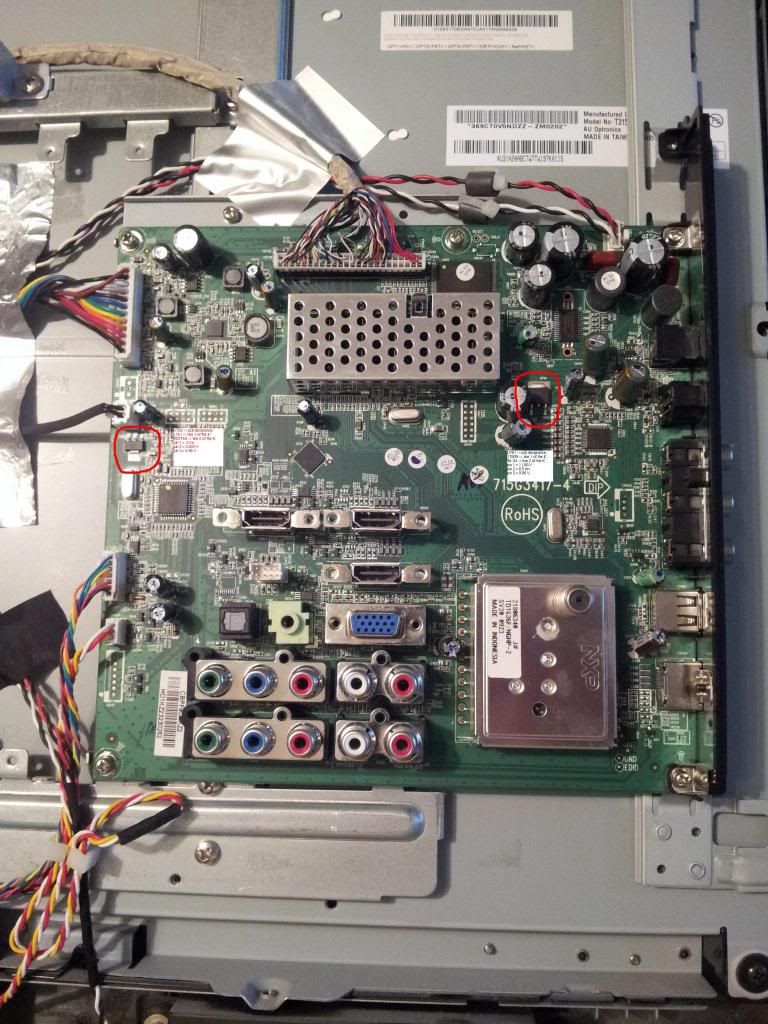 readings off the two voltage regulators above.. pic below... still trying  to look at the data sheet here and see if these readings are good or not.