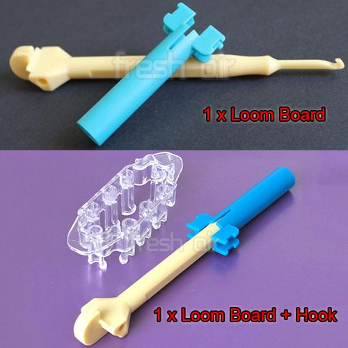 NEW-Bracelet-Making-Board-Hook-for-Rainbow-Monster-Tail-Loom-Rubber-Bands-Kits