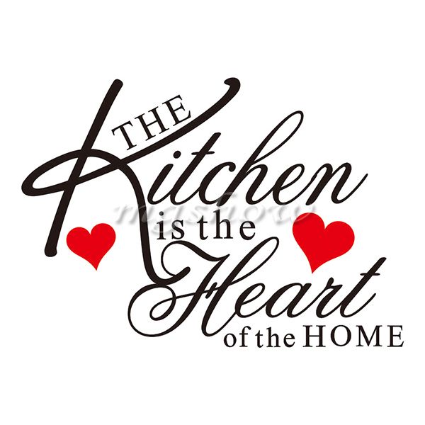 Kitchen Heart Home Removable Decal Wall Stickers Vinyl Bathroom Art