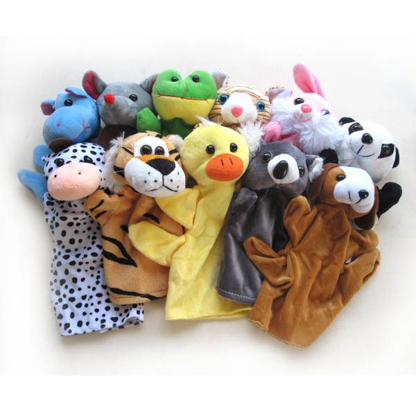 Cute-Baby-Child-Zoo-Farm-Animal-Hand-Soft-Plush-Glove-Puppet-Finger-Story-Toy