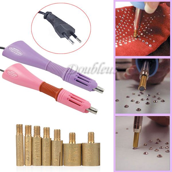 Hot Fix Ironon Applicator Wand Heat Gun For Rhinestone Crystal Gem