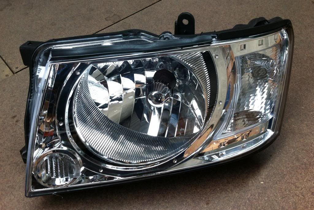 Nissan pick-up headlight conversion #9