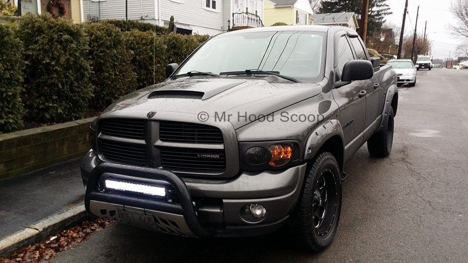 Dodge Ram Hood Scoop Kit 1500 Factory Style By MRHoodScoop UN PAINTED