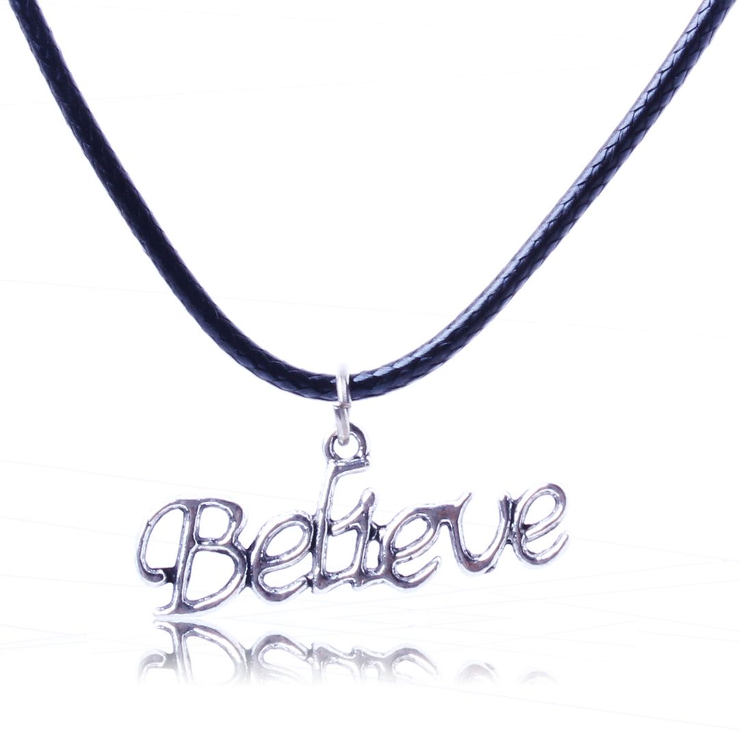 Retro Leather Cord Charms Pendant Jewelry Statement Punk Hippy Chocker