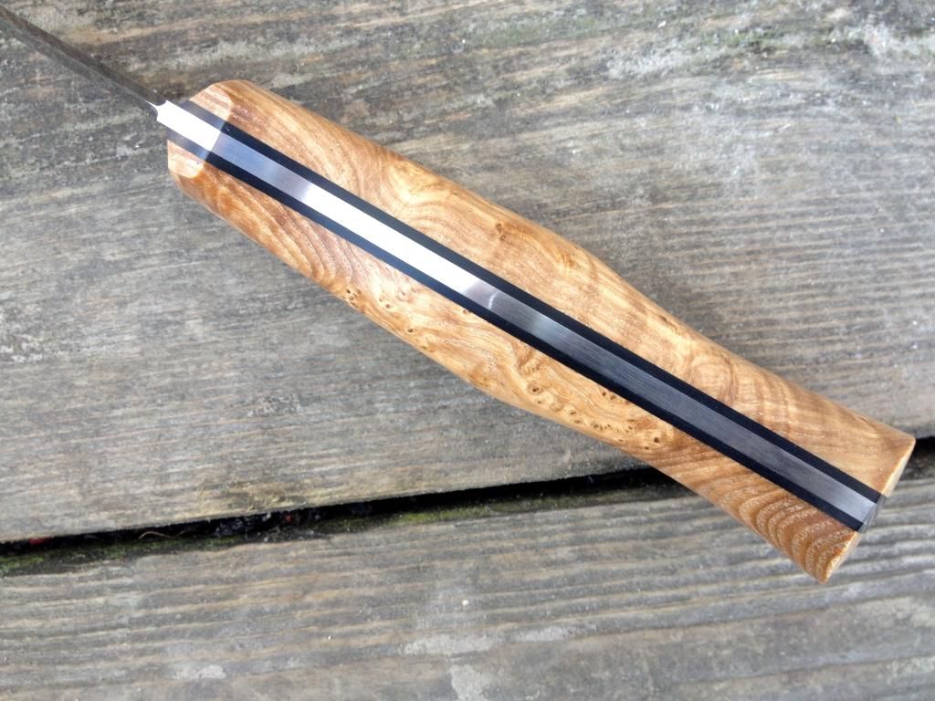 Deering Knives Woodchuck w/ stabilized black ash burl and black