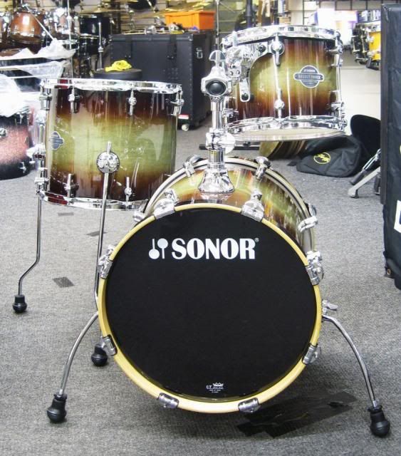 Sonor Select Force Jungle Drum Kit in Dark Forest Burst 16" Kick, 10