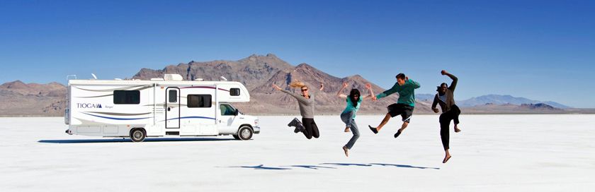 Burning man en camping-car